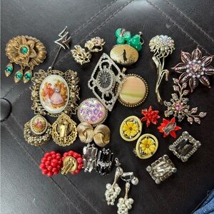 Vintage collection of jewelry.